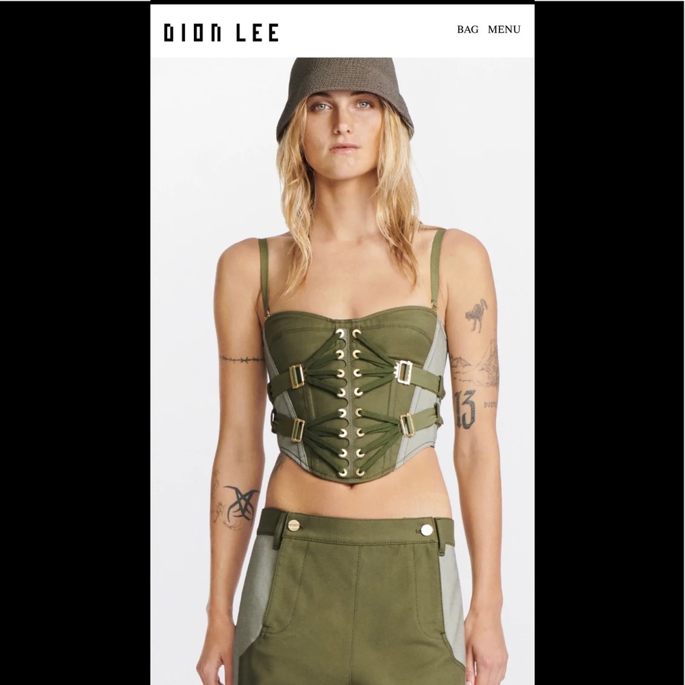 Dion Lee LACED SLIDER BUSTIER